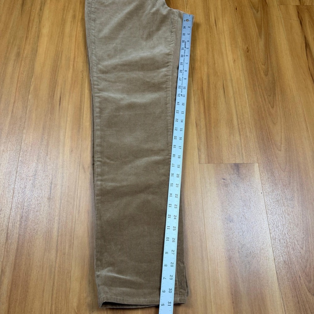 Lauren Ralph Lauren Tan Corduroy Straight Leg Pants Womens 14W Khaki Stretch - Picture 10 of 12
